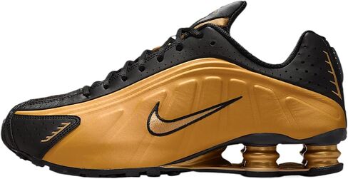 Nike Shox R4 Men's Shoes (Metallic Gold/Black/Metallic Gold) Size 9 in Kuwait