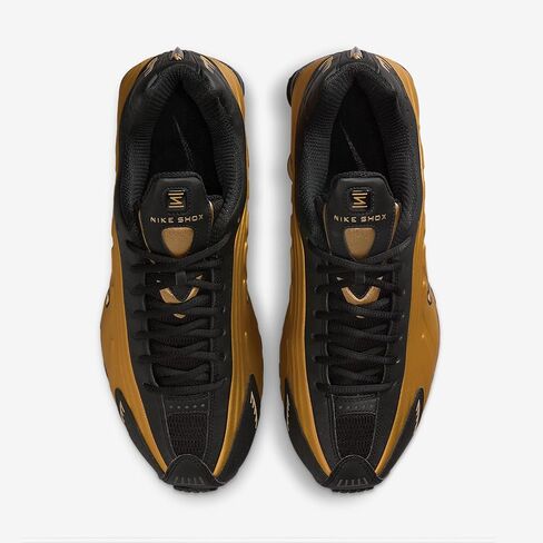 Nike Shox R4 Men's Shoes (Metallic Gold/Black/Metallic Gold) Size 9 in Kuwait
