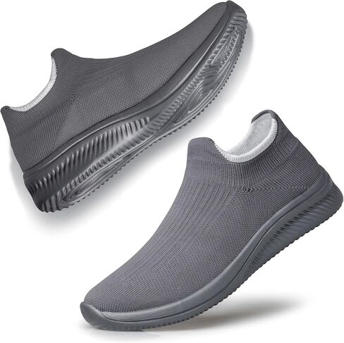 vibdiv Men Pull-on Shoes Sock Sneakers Tennis Casual Breathable Lightweight Comfortable in Saudi Arabia
