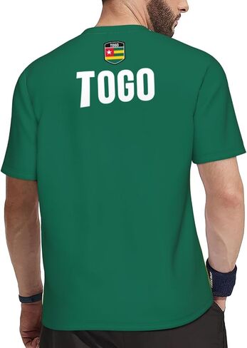 Togo Flag 4 T-Shirt Jerseys for Running Soccer Fans Tennis Fitness Sports Gradual Color Shirts in Saudi Arabia