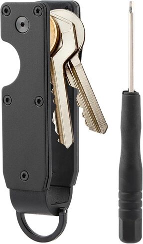 Key Organizer for Men,Compact Key Holder,Minimalist Keys Case,Metal Keys Chain Ke y Holder Secures 2-6 Ke y in Saudi Arabia