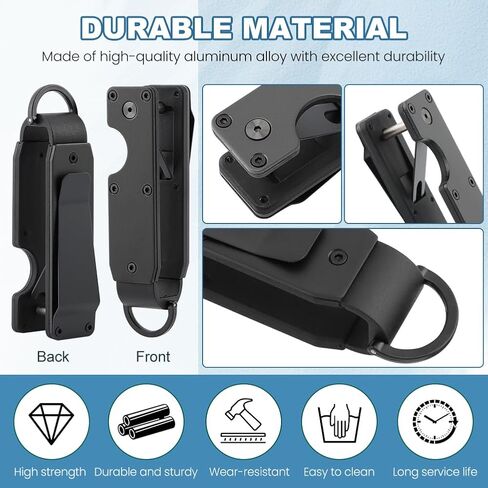 Key Organizer for Men,Compact Key Holder,Minimalist Keys Case,Metal Keys Chain Ke y Holder Secures 2-6 Ke y in Saudi Arabia
