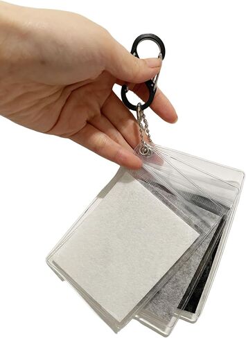 3 Pcs Portable Felt Pin Display Keychain with Anti-Loss Protective Case for Backpack in Kuwait