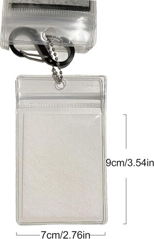 3 Pcs Portable Felt Pin Display Keychain with Anti-Loss Protective Case for Backpack in Kuwait