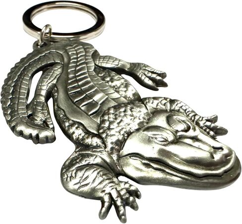 Westmon Works Alligator Keychain Pewter Metal Souvenir Engraved Gator in Kuwait