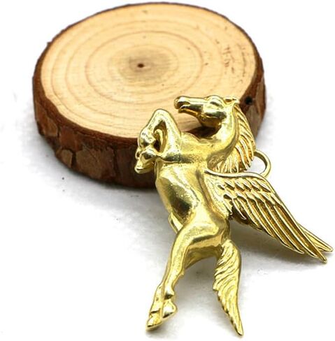 4-Piece Solid Brass Pegasus Keychain Set, Unique Style Metal Horse Charm Key Ring for Men, Car Pendant for Christmas, Halloween, Thanksgiving in Saudi Arabia