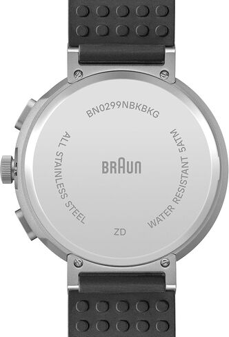 Braun Analogue Quartz Watch with Digital Display with Calendar and Step Count, Black Dial and Black Silicone Rubber Strap, 45mm Stainless Steel Case, Model BN0299NBKBKG. in Kuwait