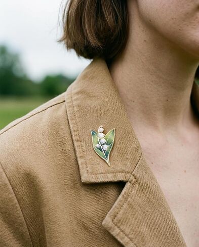 Lily of The Valley Pin, Bouquet Pin, White Flower Pins, Mother’s Day in Saudi Arabia