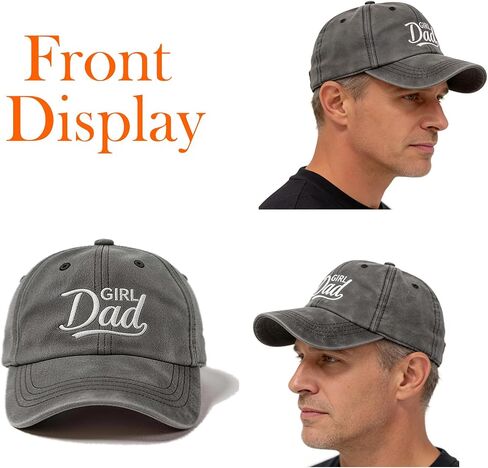 Dad Hat for Men from Daughter Son Embroidered Adjustable Baseball Cap Fathers Day Birthday Idea in Saudi Arabia