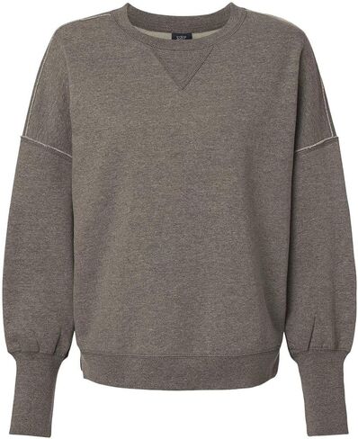 MV Sport - Women's Sueded Fleece Crewneck Sweatshirt - W22712 - S - Charcoal in Saudi Arabia