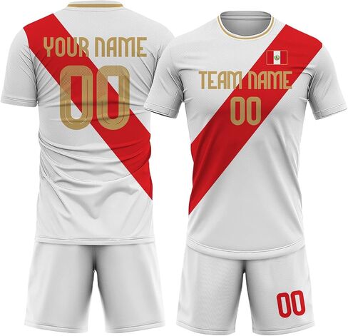 Custom Soccer Jersey Men Women Youth, Athletic Shirts with Name Number Logo Soccer Team Shirts Shorts Futbol Set in Saudi Arabia