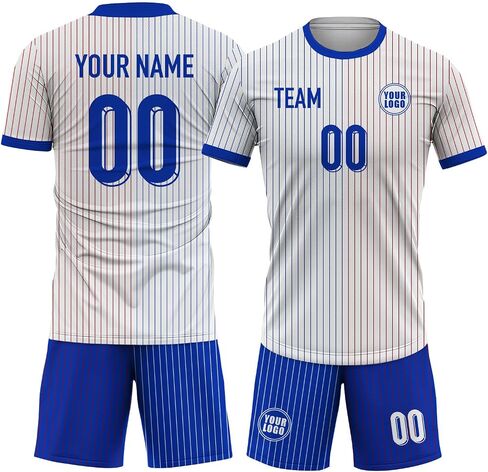 Custom Soccer Jersey Men Women Youth, Athletic Shirts with Name Number Logo Soccer Team Shirts Shorts Futbol Set in Saudi Arabia