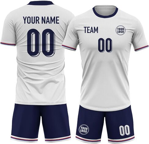 Custom Soccer Jersey Men Women Youth, Athletic Shirts with Name Number Logo Soccer Team Shirts Shorts Futbol Set in Saudi Arabia