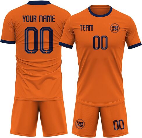 Custom Soccer Jersey Men Women Youth, Athletic Shirts with Name Number Logo Soccer Team Shirts Shorts Futbol Set in Saudi Arabia