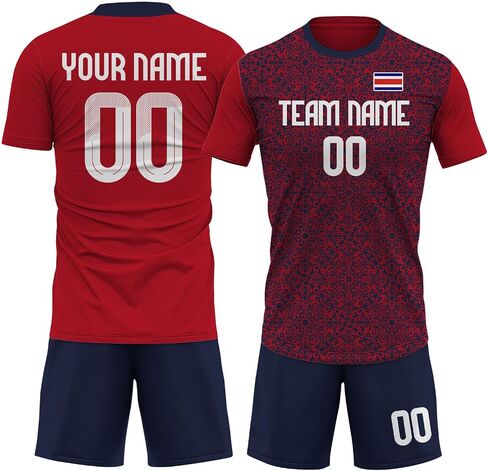 Custom Soccer Jersey Men Women Youth, Athletic Shirts with Name Number Logo Soccer Team Shirts Shorts Futbol Set in Saudi Arabia