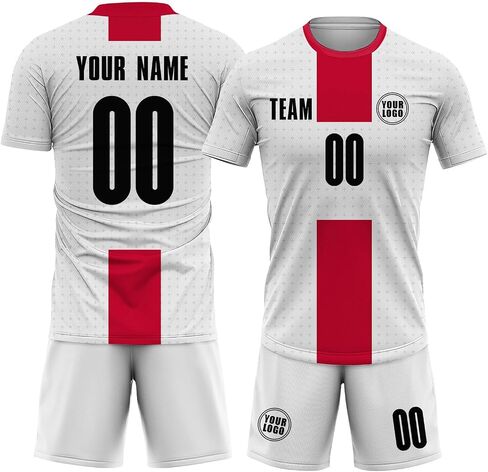Custom Soccer Jersey Men Women Youth, Athletic Shirts with Name Number Logo Soccer Team Shirts Shorts Futbol Set in Saudi Arabia