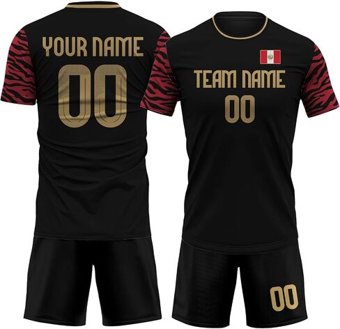 Custom Soccer Jersey Men Women Youth, Athletic Shirts with Name Number Logo Soccer Team Shirts Shorts Futbol Set in Saudi Arabia