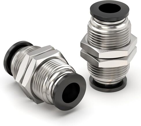 TAILONZ PNEUMATIC مستقيم من خلال موصل القصبة الهوائية سريع الإدراج PM-1/4 (عبوة من 10) in Kuwait