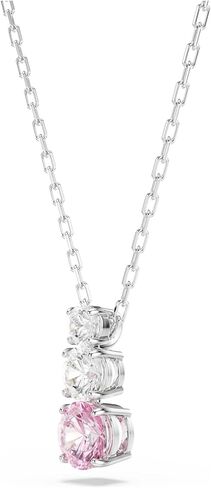 Swarovski Stilla Attract pendant, Round cut, Pink, Rhodium plated in Kuwait