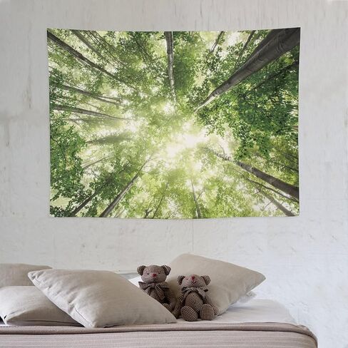 AXKEUDO Wall Tapestry,Backdrop,Custom Wedding Tapestry,Personalized Image,Photo or Logo,Made to Order Tapestries Forest Pattern 30"X40" in Saudi Arabia