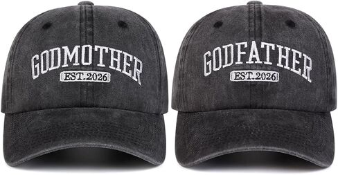 Godfather Godmother Est 2026 Hats Set Godparents Proposal Gift, Godmother Godfather Proposal Gifts in Saudi Arabia