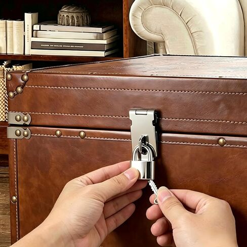 2 Pcs Small Locker Lock with 3 Keys Alike, Silver Lock Keyed Padlock, Luggage Padlocks for Travel Bags, Securing Luggage, Toolbox, Gym Locker - 32mm(1.25in) in Kuwait