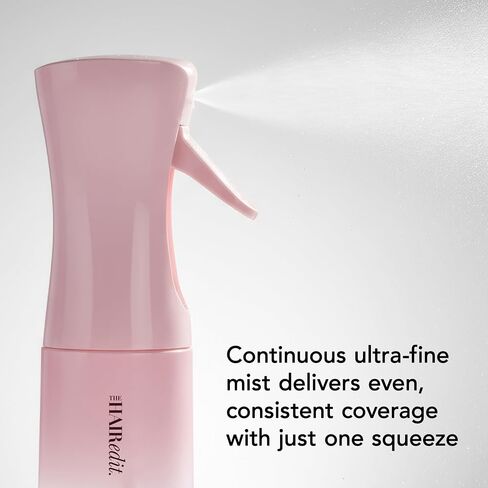 The Hair Edit Infinity Spray Bottle, Continuous Fine Mist Water Sprayer, Ultra-Fine Even Mist for Hair Styling, Curls & Blowouts, Ergonomic Design, Continuous Small Spray Bottle, 6.8 oz in Saudi Arabia