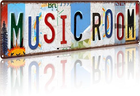 Game Room Vintage Metal Tin Sign, License Plate Style Wall Decor, Colorful Retro Design 4×16 Inch (26001) in Saudi Arabia