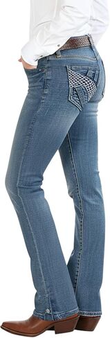 Madrirdma Bootcut Jeans for Women Mid Rise Straight Leg Curvy Stretchy Jeans Denim Trendy Pants in Saudi Arabia