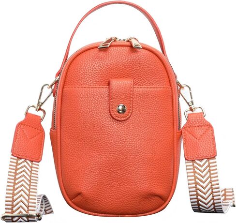 Vegan Leather Crossbody Bag for Women, Multi Compartment Lightweight Shoulder Purse, Casual Daily Crossbody Bag in Kuwait