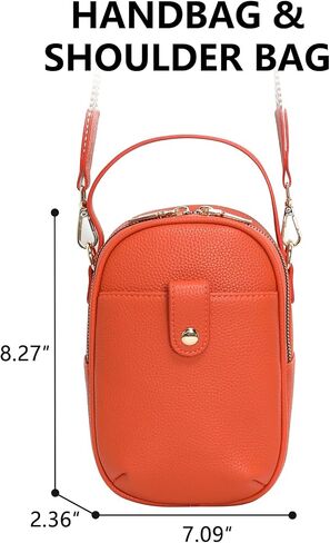 Vegan Leather Crossbody Bag for Women, Multi Compartment Lightweight Shoulder Purse, Casual Daily Crossbody Bag in Kuwait