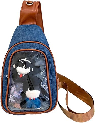 Anime Cosplay Ita Bag for Women Y2K Cute Pink Chest Bag with Large Capacity Crossbody Pin Display Gift in Saudi Arabia