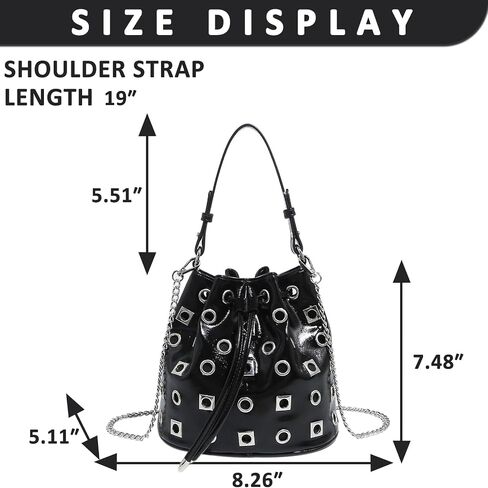 Crossbody Bag for Women, Retro HandBag, Large Capacity Bucket Bag, Tote Bag Suitable for Important Occasions, Work, Travel(Black) in Kuwait