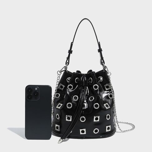 Crossbody Bag for Women, Retro HandBag, Large Capacity Bucket Bag, Tote Bag Suitable for Important Occasions, Work, Travel(Black) in Kuwait