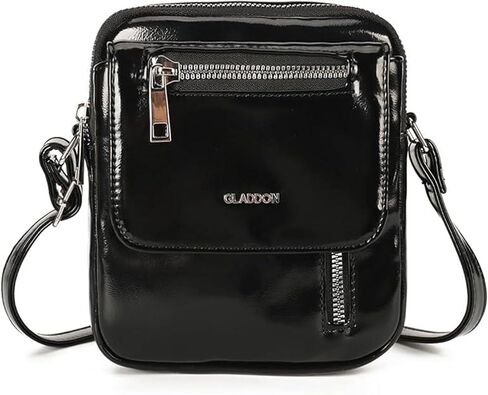 Glossy Patent Crossbody Purse for Women, Cell Phone Crossbody Bag with Multi Pocket,Small Shoulder bag for Casual in Saudi Arabia