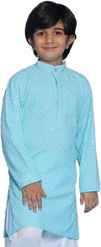 AJ DEZINES Kids Indian Ethnic Wear Chikankari Kurta For Boys|Boys Indian Outfit|Traditional Festive|Kurta For Kid Boy in Saudi Arabia