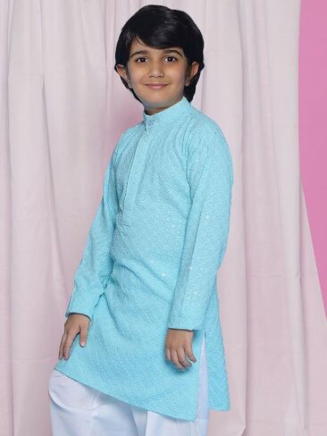 AJ DEZINES Kids Indian Ethnic Wear Chikankari Kurta For Boys|Boys Indian Outfit|Traditional Festive|Kurta For Kid Boy in Saudi Arabia
