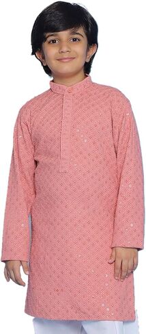 AJ DEZINES Kids Indian Ethnic Wear Chikankari Kurta For Boys|Boys Indian Outfit|Traditional Festive|Kurta For Kid Boy in Saudi Arabia
