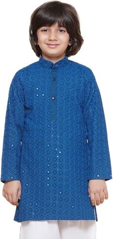 AJ DEZINES Kids Indian Ethnic Wear Chikankari Kurta For Boys|Boys Indian Outfit|Traditional Festive|Kurta For Kid Boy in Saudi Arabia
