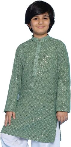 AJ DEZINES Kids Indian Ethnic Wear Chikankari Kurta For Boys|Boys Indian Outfit|Traditional Festive|Kurta For Kid Boy in Saudi Arabia