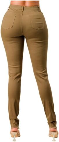 LOVER BRAND FASHION Women's High Waisted Stretchy Colored Distressed Skinny Jeans - Multiple Colors Pants in Saudi Arabia