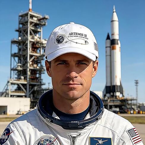 Unisex Artemis II 2026 Rocket Launch Print Hat, Lunar Mission Commemorative Cap, Back to the Moon Space Baseball Cap in Kuwait