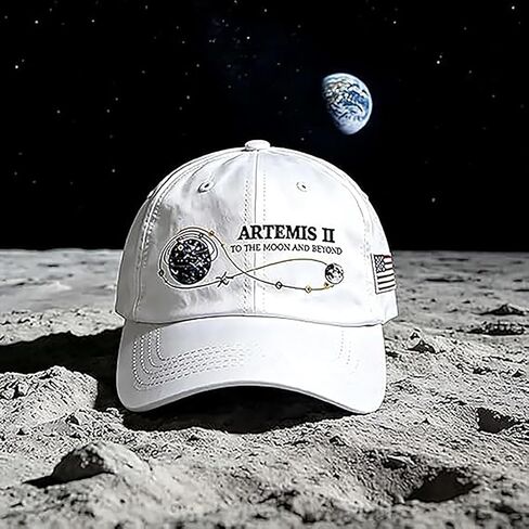 Unisex Artemis II 2026 Rocket Launch Print Hat, Lunar Mission Commemorative Cap, Back to the Moon Space Baseball Cap in Kuwait