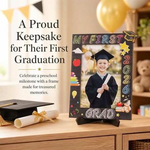 Kindergarten Graduation Picture Frame 2026, Pre K Graduation Gifts 2026, 4x6 Graduation Photo Frame Preschool Graduation Gift, Prek Grad Picture Frame for Girls Boys, Preschool Graduation Decorations Room Decor in Saudi Arabia