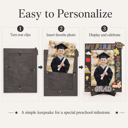 Kindergarten Graduation Picture Frame 2026, Pre K Graduation Gifts 2026, 4x6 Graduation Photo Frame Preschool Graduation Gift, Prek Grad Picture Frame for Girls Boys, Preschool Graduation Decorations Room Decor in Saudi Arabia