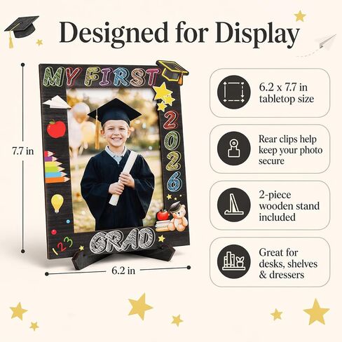 Kindergarten Graduation Picture Frame 2026, Pre K Graduation Gifts 2026, 4x6 Graduation Photo Frame Preschool Graduation Gift, Prek Grad Picture Frame for Girls Boys, Preschool Graduation Decorations Room Decor in Saudi Arabia