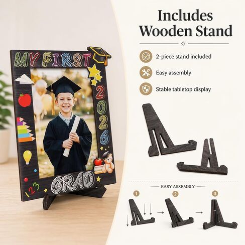 Kindergarten Graduation Picture Frame 2026, Pre K Graduation Gifts 2026, 4x6 Graduation Photo Frame Preschool Graduation Gift, Prek Grad Picture Frame for Girls Boys, Preschool Graduation Decorations Room Decor in Saudi Arabia