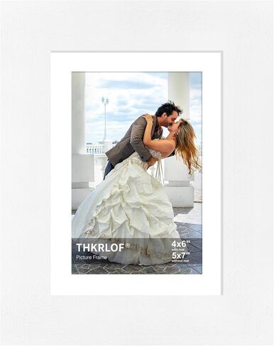 إطار صورة مقاس 8 × 10 مع زجاج حقيقي، إطارات صور من الخشب الصلب القديم مع حصيرة مقاس 5 × 7 لسطح الطاولة والتعليق على الحائط، أسود، عبوة واحدة in Kuwait