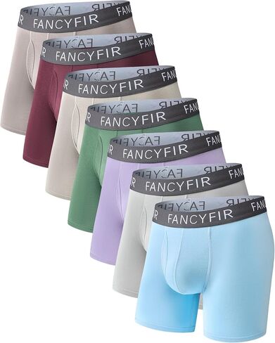 Men's Underwear Boxer Briefs Stretch Waistband for Soft Breathable Comfort in a Multipack (7 Pack) in Saudi Arabia