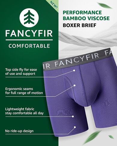 Men's Underwear Boxer Briefs Stretch Waistband for Soft Breathable Comfort in a Multipack (7 Pack) in Saudi Arabia
